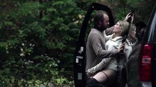 Petra Wright - sex scene in the forest near the car