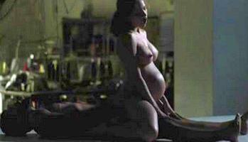 Sex scene with real pregnant Brazilian celebrity