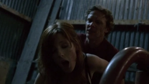 Nude and sex scenes with actresses Kelly Reilly and Leona Igoe from film Puffball (2007) - img #6