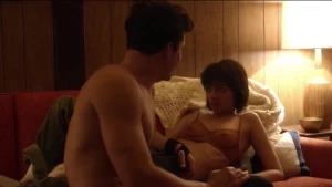 Malin Akerman, Kate Micucci - explicit threesome scene in Easy, season 1 - img #3