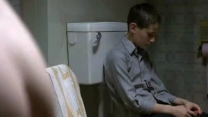 Older sister and younger brother naked in the bathroom - img #1