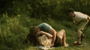 Outdoor sex in the field with hot stepmom - img #6