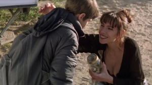 Young guy drinks milk from a woman's breast - img #2