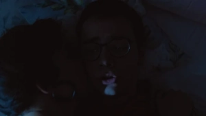 Aggy K. Adams removing bra topless breasts sex scene with Holly Horne breasts nudity in Oh, Ramona! 2019 Romanian comedy, passionate bedroom moment HD 1080p - img #2