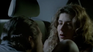 Laís Marques full nude breasts bush in explicit bathroom floor sex scene riding her lover from The Sign of the City 2007 Brazilian drama, passionate sex moment with Bruna Lombardi breasts scene - img #1