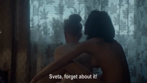 Kristina Kucherenko Anya Patokina nude breasts lesbian sex scene screenshot Bad Daughter Plokhaya Doch 2020 HD - img #4