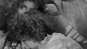 Meredyth Herold and Michele Valley mother-daughter incest strap-on sex scene with full breasts nudity from Singapore Sling 1990 Greek extreme film, disturbing BDSM erotic moment - img #2