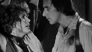 Meredyth Herold and Michele Valley mother-daughter incest strap-on sex scene with full breasts nudity from Singapore Sling 1990 Greek extreme film, disturbing BDSM erotic moment - img #5