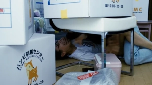 Ayaka Miyoshi passionate table sex scene with legs raised and breasts groped from Sensei’s Pious Lie 2024, intense Japanese drama erotic moment with Nao Honda - img #3