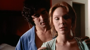 Brother and sister in forbidden incest sex scene with full breast nudity from Abigail Lesley Is Back in Town 1975 softcore drama, intimate taboo moment in small town setting - img #8