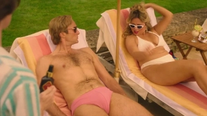 Emily Atack full frontal breasts and bush during naked tennis scene with Annabel Scholey, Nafessa Williams and Victoria Smurfit in Rivals 2024 - img #5