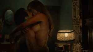 Nafessa Williams and Victoria Smurfit breasts and passionate sex scenes with Katherine Parkinson in Rivals Season 2 2026 - img #6