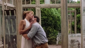 Natasha Richardson full topless breasts and rear nudity during intimate bathtub and sex scene in Asylum 2005, soft dramatic lighting, emotional and sensual atmosphere. - img #1