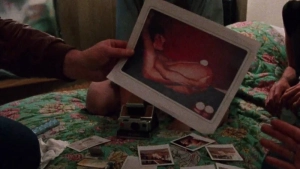 Sharon Mitchell and Mantra full nude breasts and bush in explicit lesbian sex scene from Kamikaze Hearts 1986 - img #3