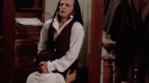 A close-up shot from the 1989 biographical film Paganini, depicting an intimate blowjob scene..