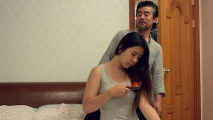 Seon Hye and Jeon Ji-hak in a bedroom, scene from I Don't Like Younger Men 2 (2017)
