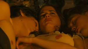 Eva Green hot scene in The Dreamers (2003) with Louis Garrel and Michael Pitt