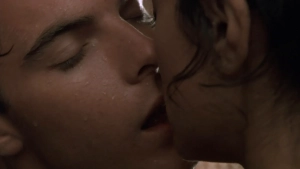 Maria Grazia Cucinotta hot scene in The Second Wife (1998) — kissing Giorgio Noè