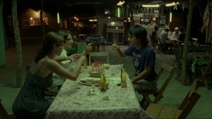 Maribel Verdú and Diego Luna and Gael García Bernal, scene from Y Tu Mamá También (2001)